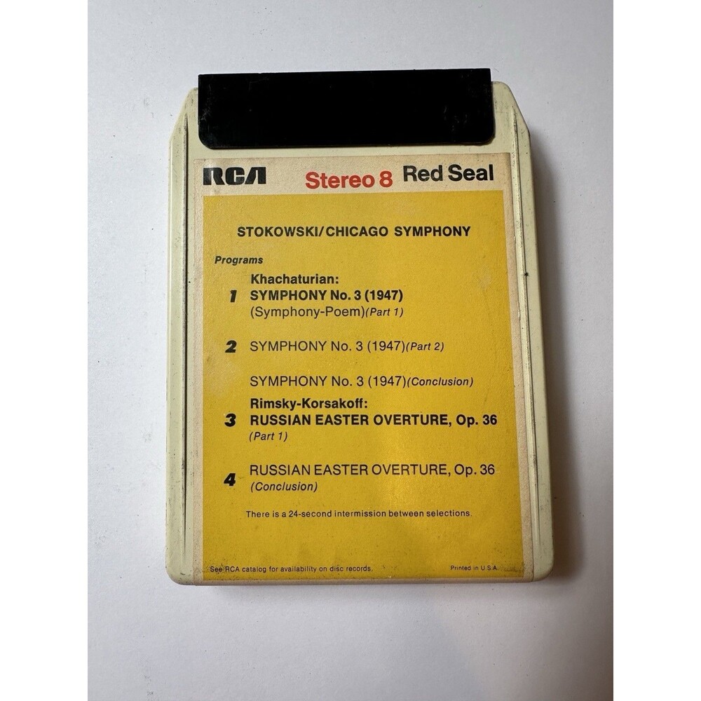STOKOWSKI Chicago Symphony KHACHATURIAN Symphony RCA RED 8 Track